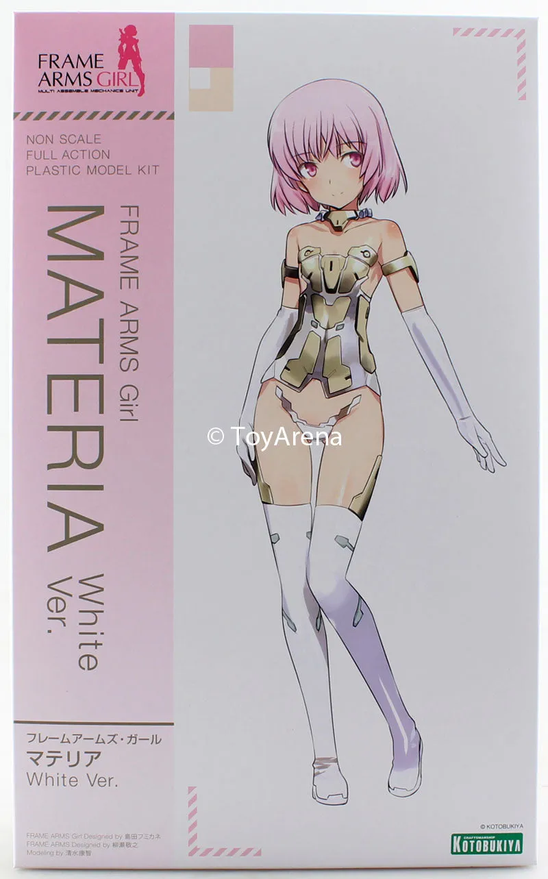 Kotobukiya Frame Arms Girl Materia White Version Model Kit FG009 Military Vehicle Museum Quality