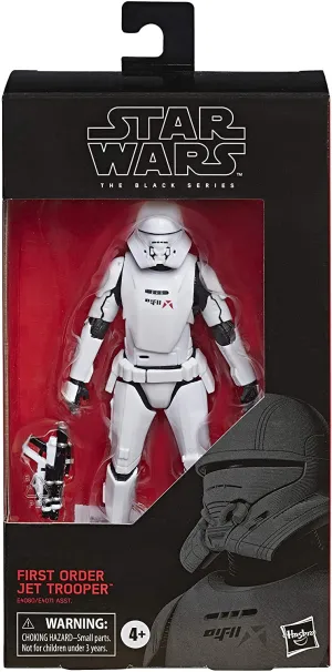 Hasbro Star Wars Black Series Force Awakens #99 First Order Jet Trooper 6 Inch Action Figure International Icon Role Playing