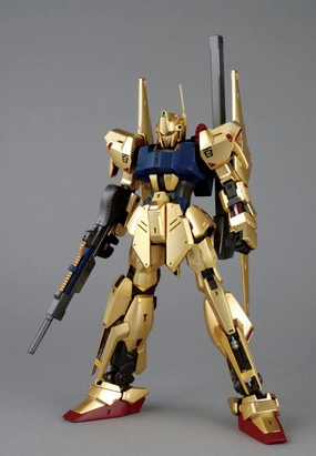Gundam 1/100 MG Zeta Gundam MSN-00100 Hyaku-Shiki Ver 2.0 Model Kit Gold Leaf