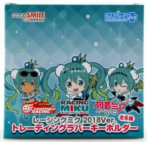 National Treasure Creature Figurine Good Smile Company Nendoroid PlusRacing Miku 2018 Keychian Set of 6