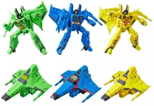 Disney Classic Transformers Generations War For Cybertron: Siege Voyager Rainmaker Trio Set of 3 (Acid Storm, Ion Storm, Nova Storm) WFC-S52,S53,S54)