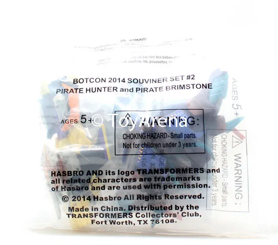 Superhero Pose Educational Display Botcon 2014 Transformers Exclusive Set #2 Pirate Hunter and Pirate Brimstone Action Figures Souvenir Set #2