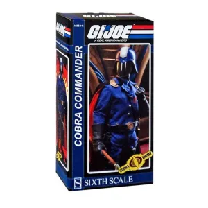 Storytelling Prop Sideshow Collectibles 1/6 G.I. Joe Cobra Commander 1/6 Sixth Scale 12" Figure