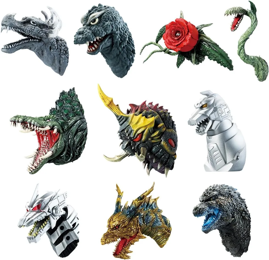 investment piece Bandai Ichibansho Zakka Magnet Monster Head Godzilla 70th Anniversary Box of 10 Figure