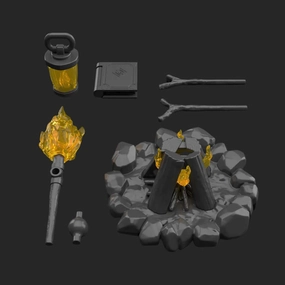 Factory Model Understanding Grow Bandai 30 Minutes Fantasy 30MF 1/144 Item Shop 4 (Quest Option) Accessory Model Kit