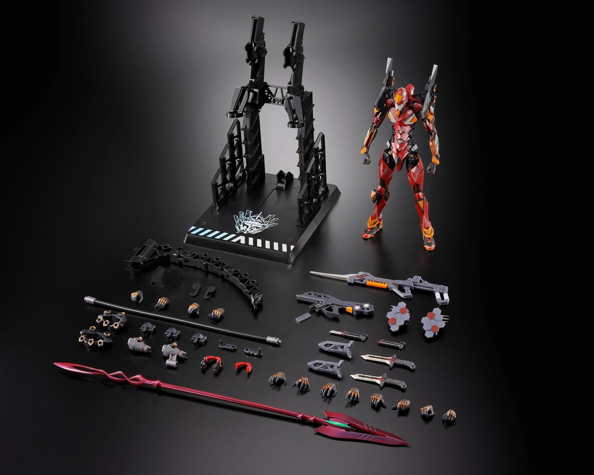 Collaborative Work Bandai Metal Build Evangelion EVA-02 Production Model (30th with the Spear of Cassius) Action Figure