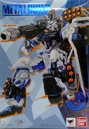 Bandai Metal Build Gundam Seed Astray Blue Frame (Full Weapon Set) Action Figure Interactive Exhibit