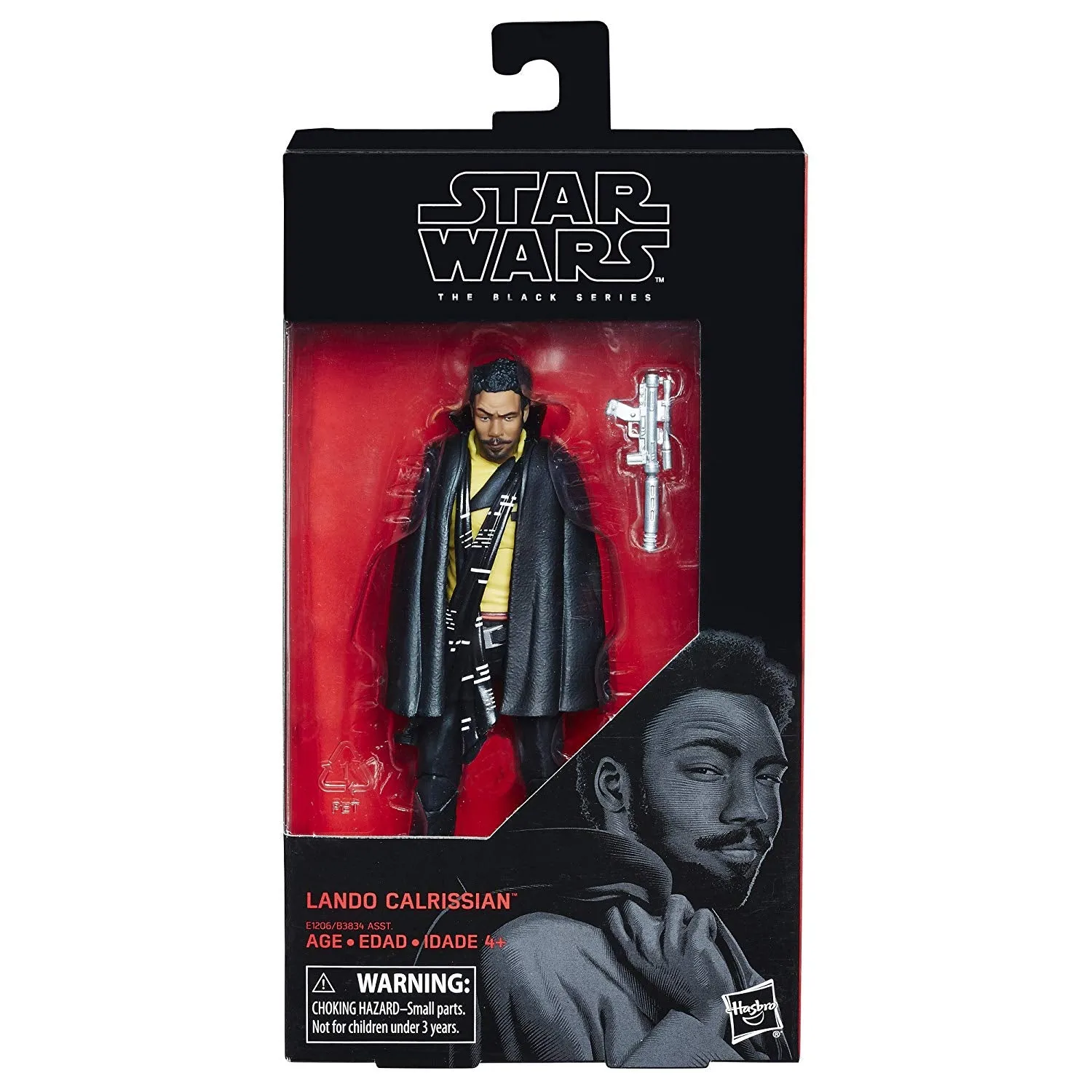 Hasbro Star Wars Black Series Force Awakens #65 Solo Lando Calrissian 6 Inch Action Figure Prehistoric Animal Battle Pose
