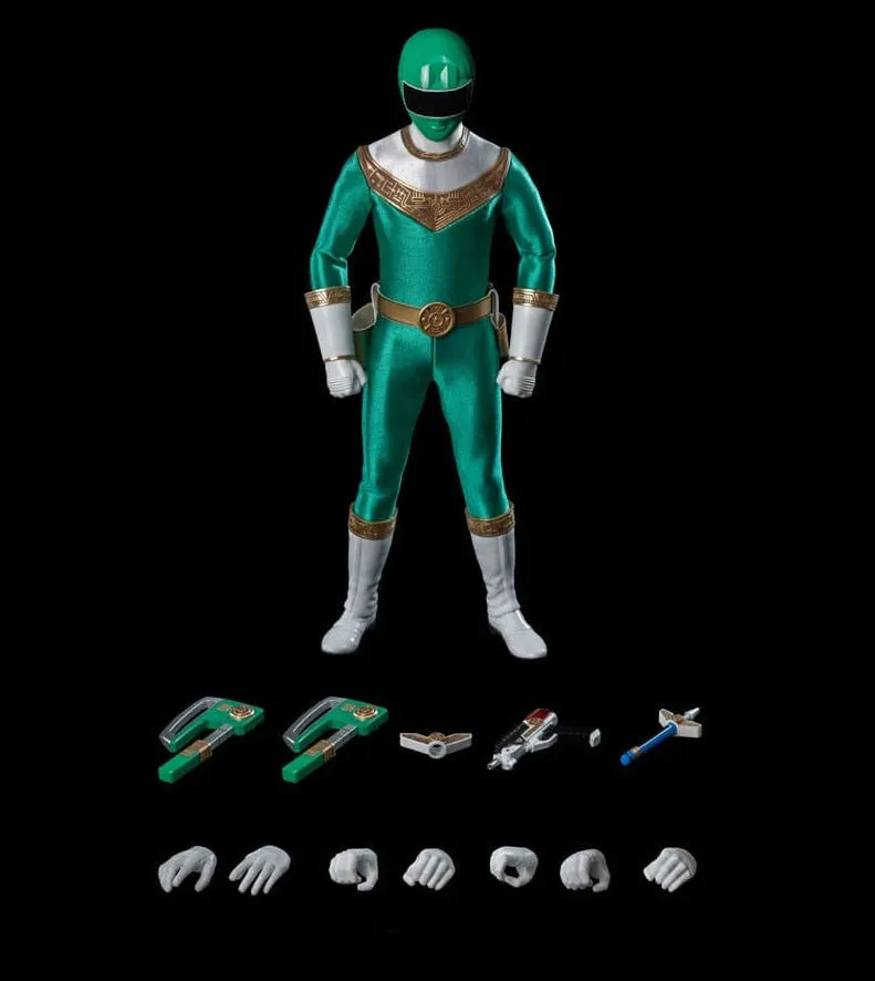 Hobby Kit ThreeZero FigZero 1/6 Power Rangers Zeo Ranger IV Green Scale Action Figure