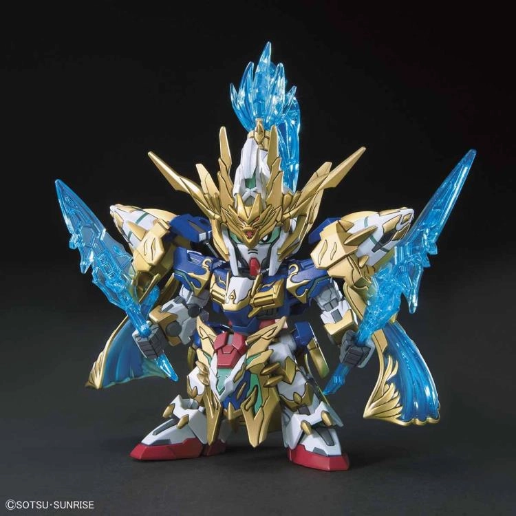 Limited Statue Fantasy Figure Gundam SDSS #007 Sangoku Soketsuden Zhao Yun 00 Gundam and Blue Dragon Drive Model Kit