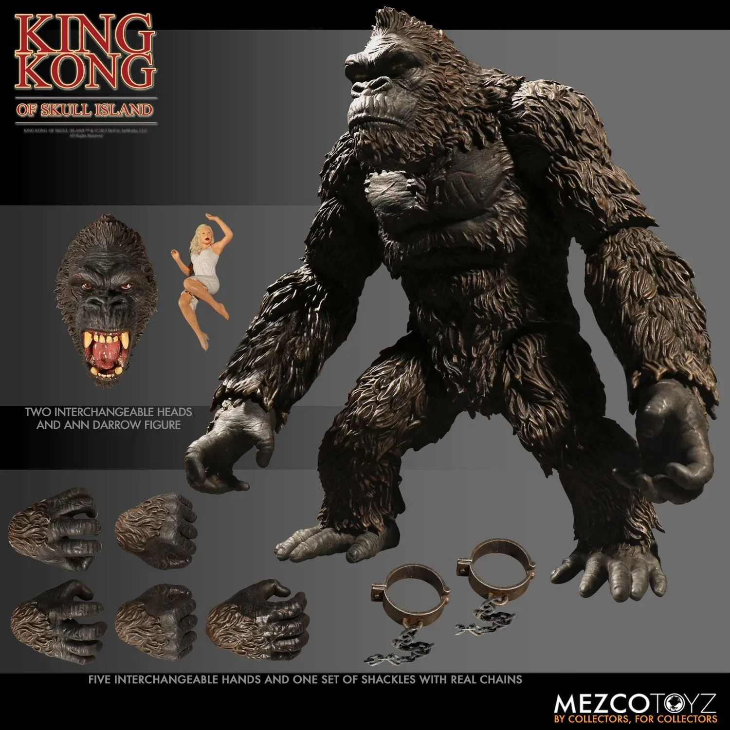 Movie Article Mezco Toyz King Kong of Skull Island Action Figure