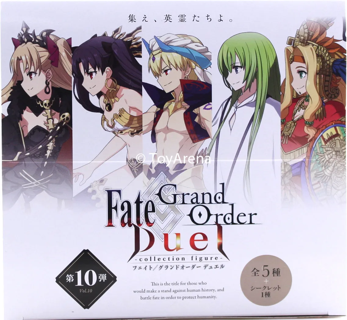 Fate Grand Order Duel Collection Figure Tenth Release Vol 10 Trading Figures Box Set of 6 Customizable Toy Fashion Doll