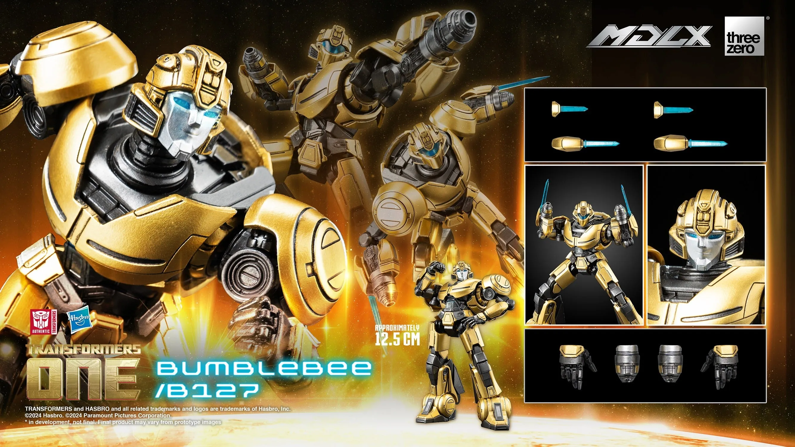 Bird Model ThreeZero Transformers One Bumblebee / B127 MDLX Action Figure