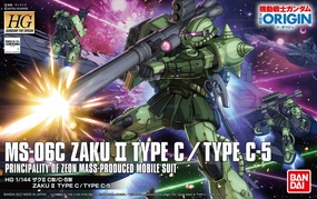 Recycled plastic Gundam 1/144 HG The Origin #016 Zaku II Type C / Type C-5 Model Kit