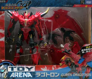 Personalized Exhibit Transformers Go! G23 Guren Dragotron Ultimate Predaking Voyager Class Beast Hunters Takara