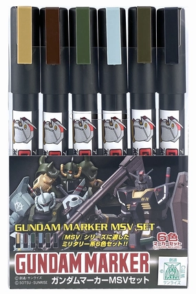 Gundam Marker HG MG RG PG GMS127 Gundam MSV Marker Set Ceramic Sculpture