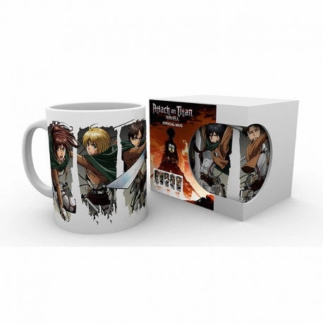 ATTACK ON TITAN - Mug - 320 ml - Character Montage Art Gallery Renewable resource