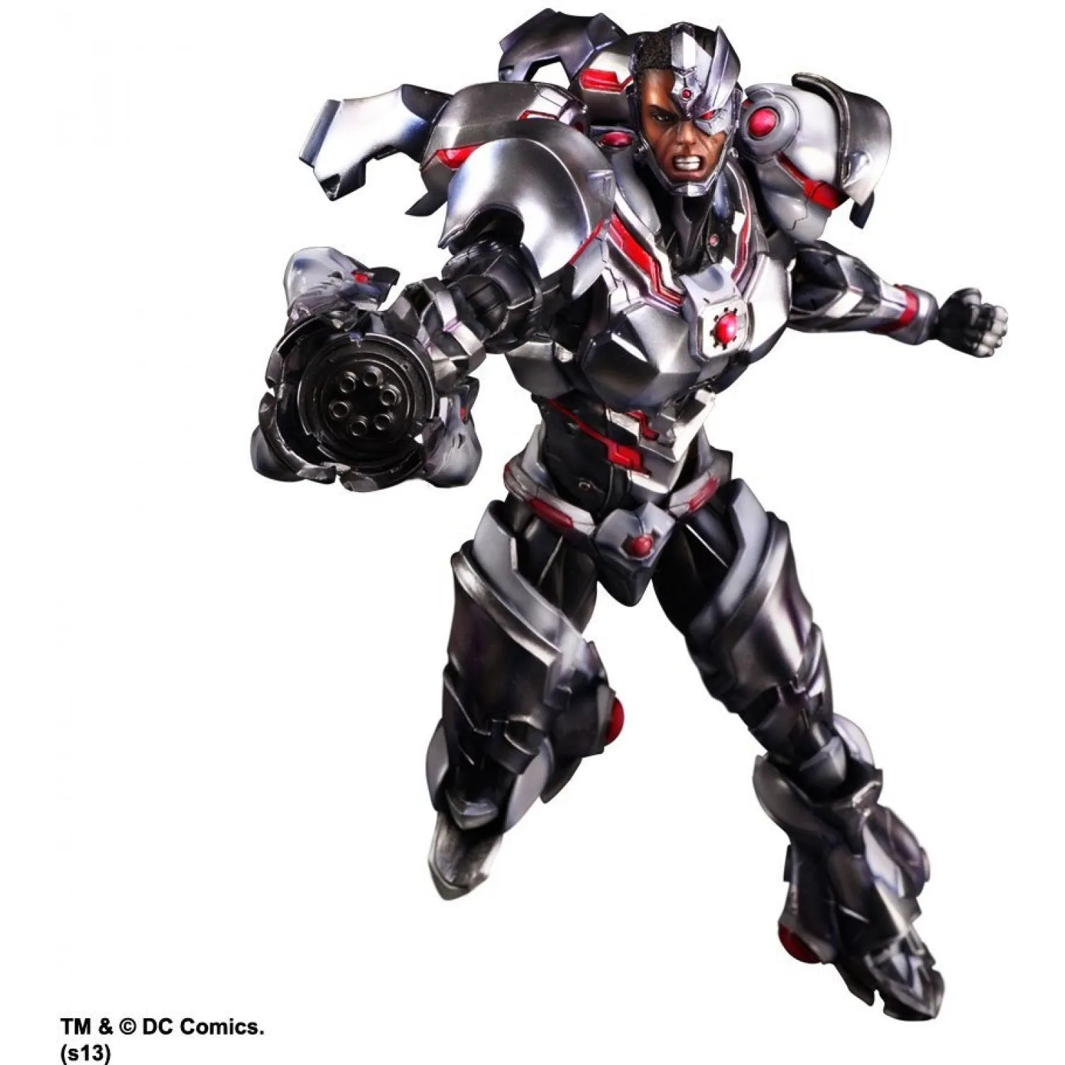 Modern Icon DC Universe Justice League Cyborg Variant Anime Style Play Arts Kai Action Figure
