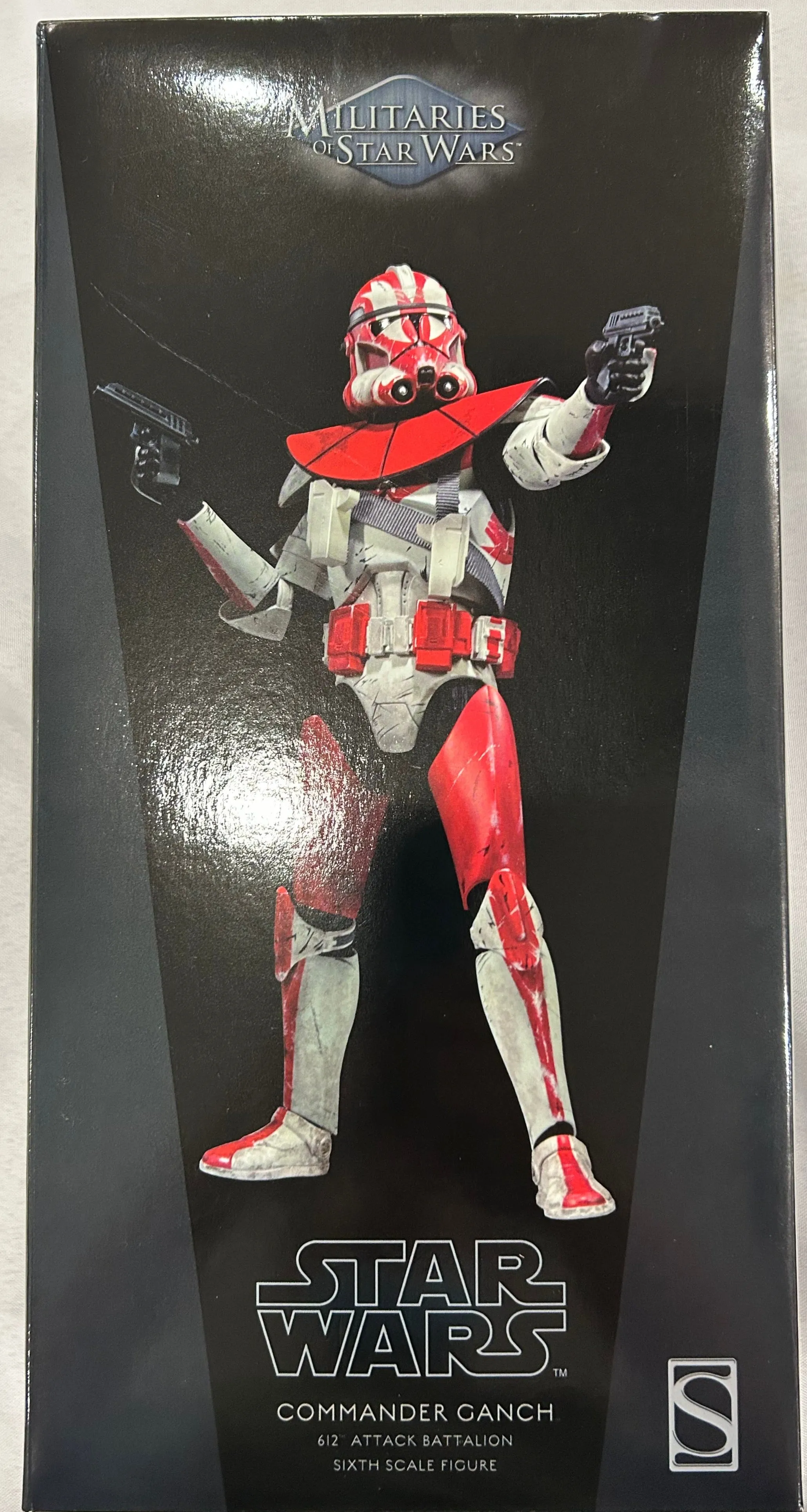 Movie Collection Safe For Children Sideshow Collectible 1/6 Star Wars Militaries of Star Wars 612th Attack Battalion Commander Ganch Sixth Scale Figure *Open Box*