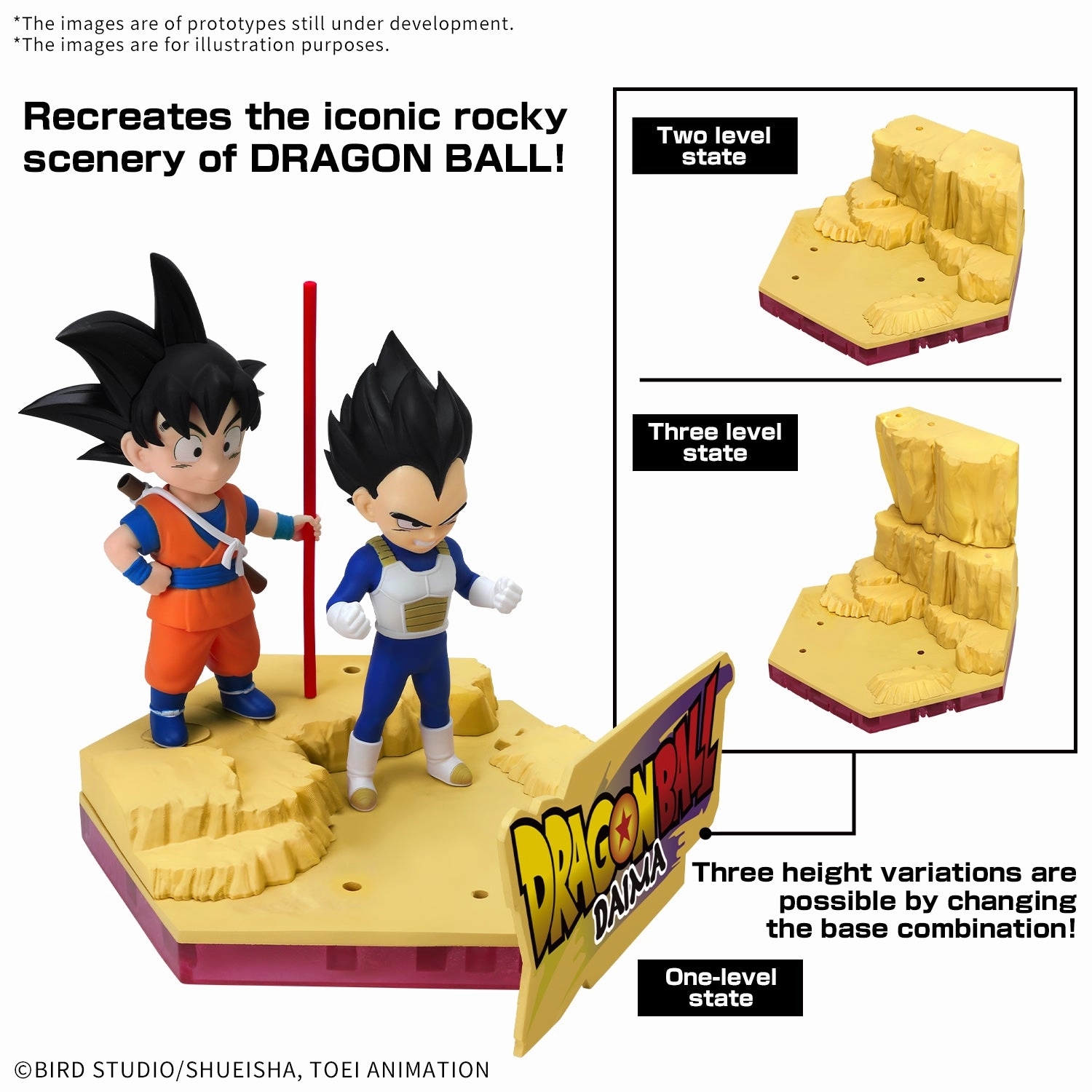 Oceanography Set Discovery Point Bandai Dragon Ball Daima Son Goku (Mini) and Vegeta (Mini) Model Kit