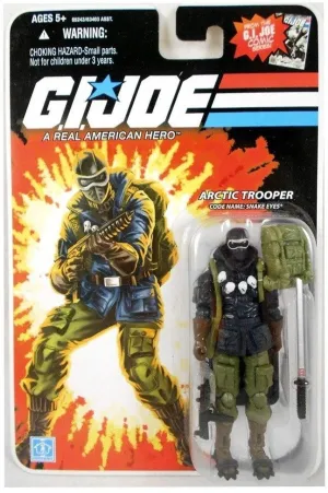 Fan Vote Posable Hero G.I. Joe 25th Anniversary Arctic Trooper Code Name Arctic Snake Eyes Action Figure