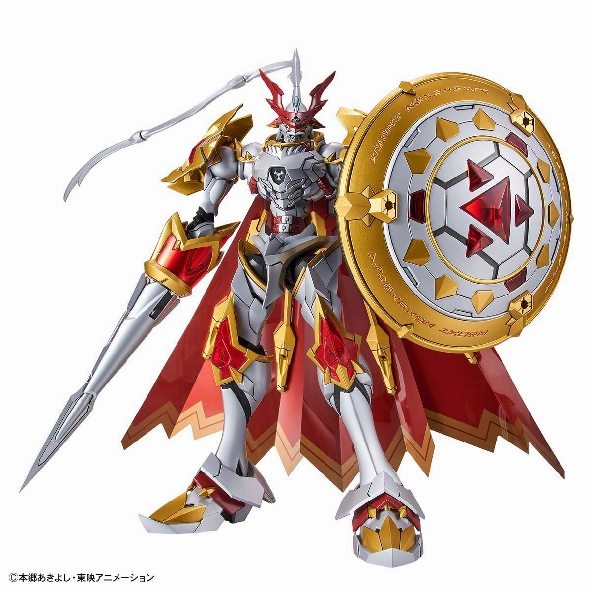 Figure-rise Standard Digimon Tamers Dukemon / Gallantmon (Amplified) Model Kit Custom Arrangement Hallway Display