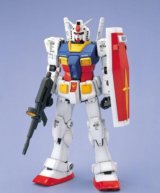 Gundam 1/60 PG Gundam 0079 RX-78-2 Gundam Model Kit Chibi Statue Dog Sculpture