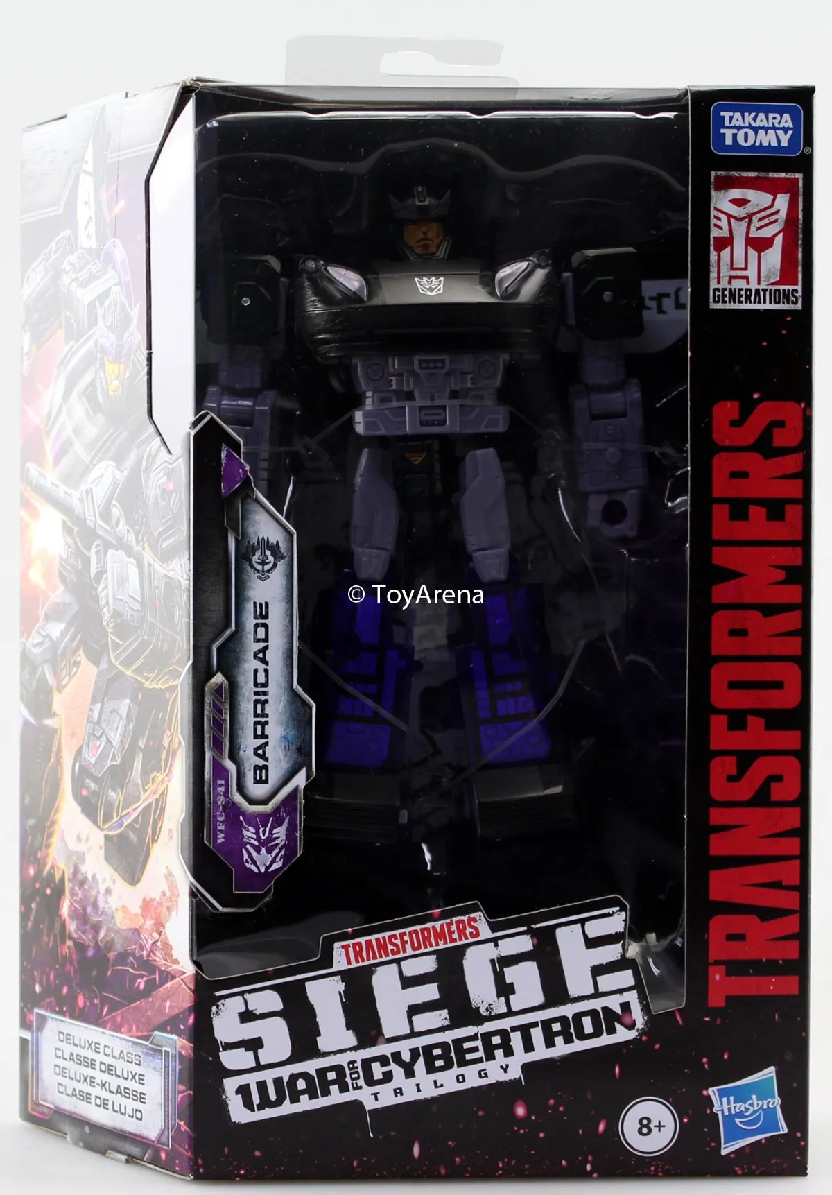 Transformers Generations War For Cybertron: Siege Deluxe Barricade Action Figure WFC-S41 Exhibition Ready