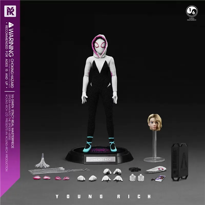 Creative Display Nostalgic Toy Young Rich 1/6 Spider-Gwen (Spider-man: Into the Spider-Verse) Sixth Scale Action Figure