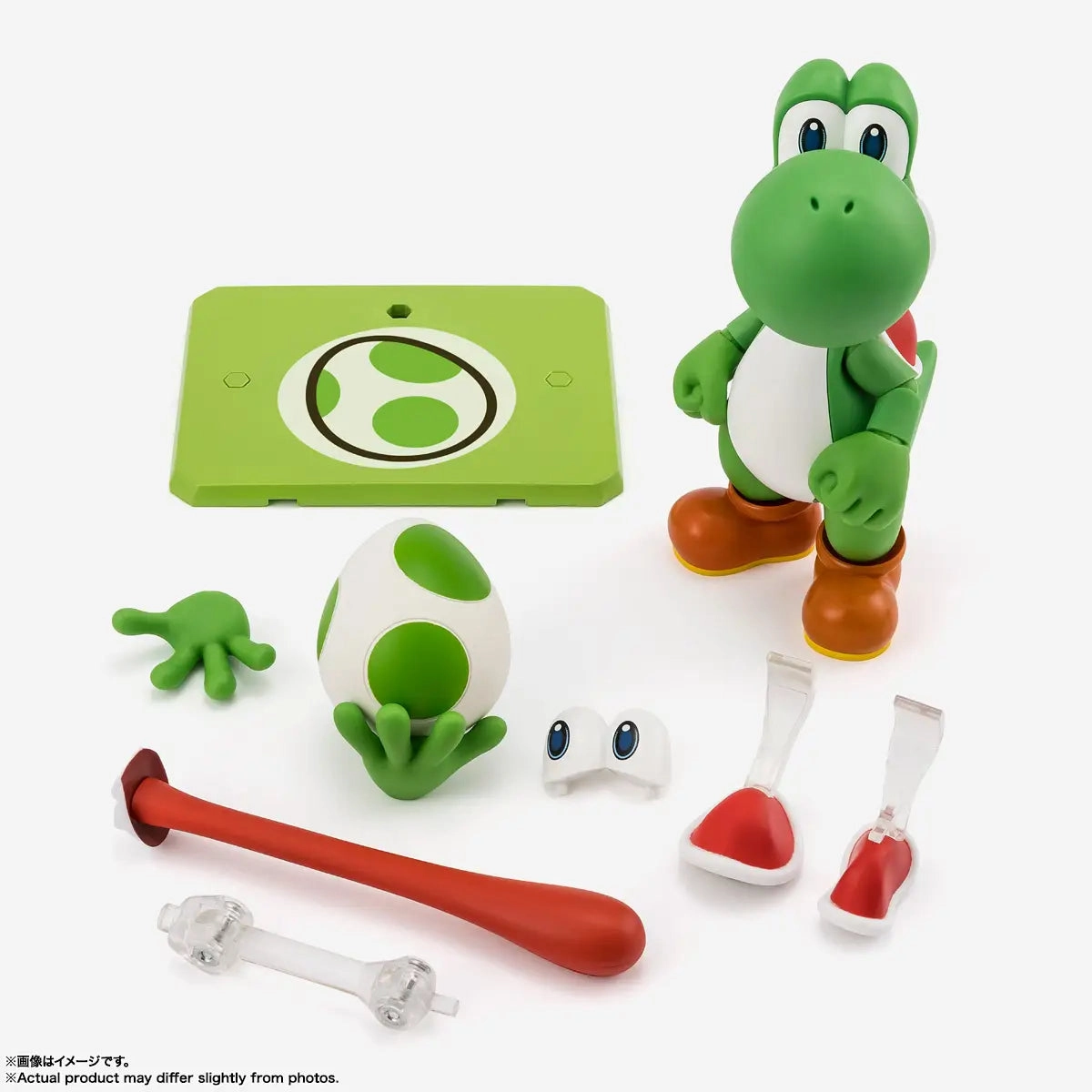 S.H. Figuarts Super Mario Yoshi Action Figure Proton Neutron Wind Up