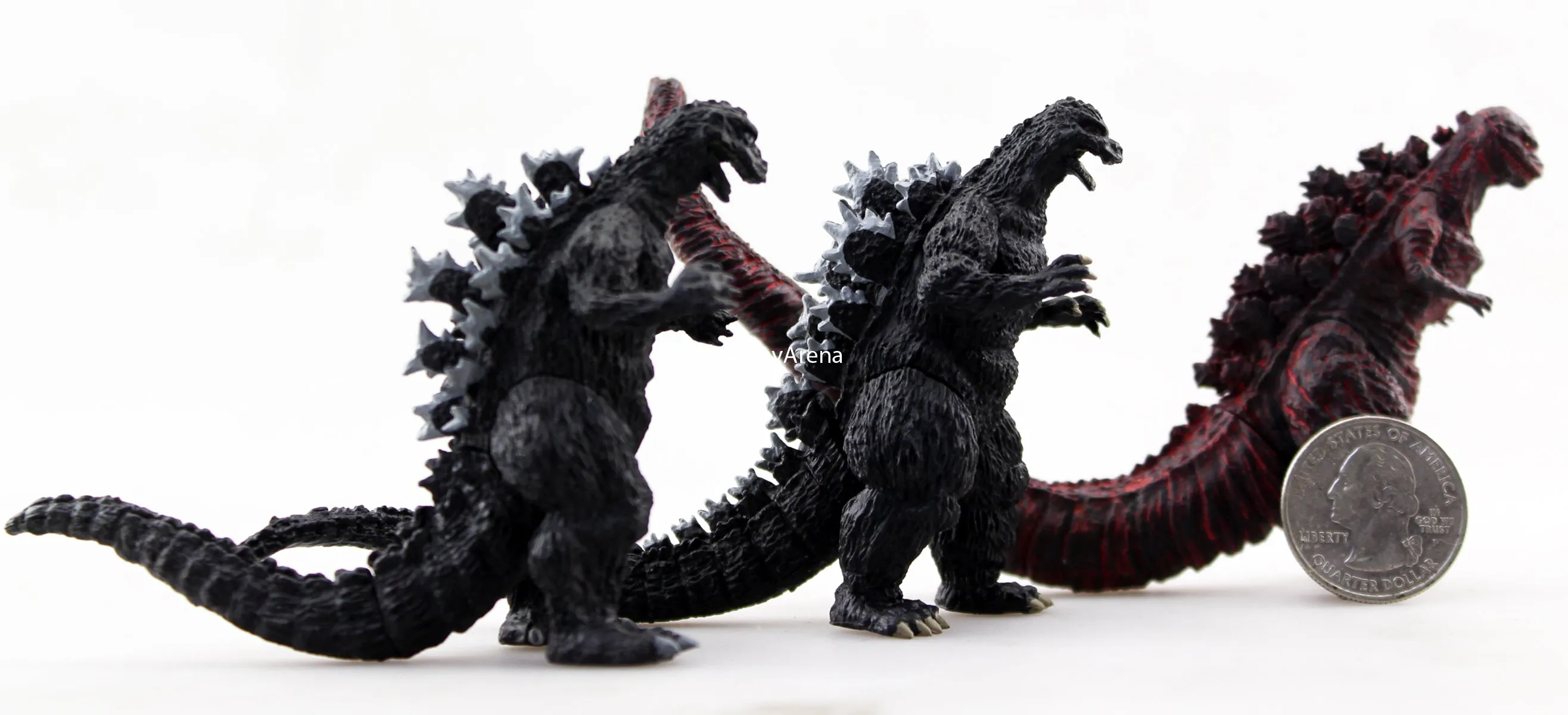 Capsule Shin Godzilla Set of 3 (1989 1954 2016 Gashapon) Trading Figure Pilot Model
