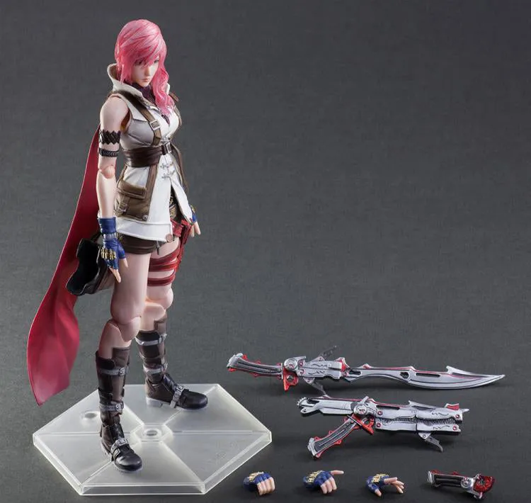 Dissidia Final Fantasy Lightning (FF XIII 13) Play Arts Kai Action Figure Gaming Figure