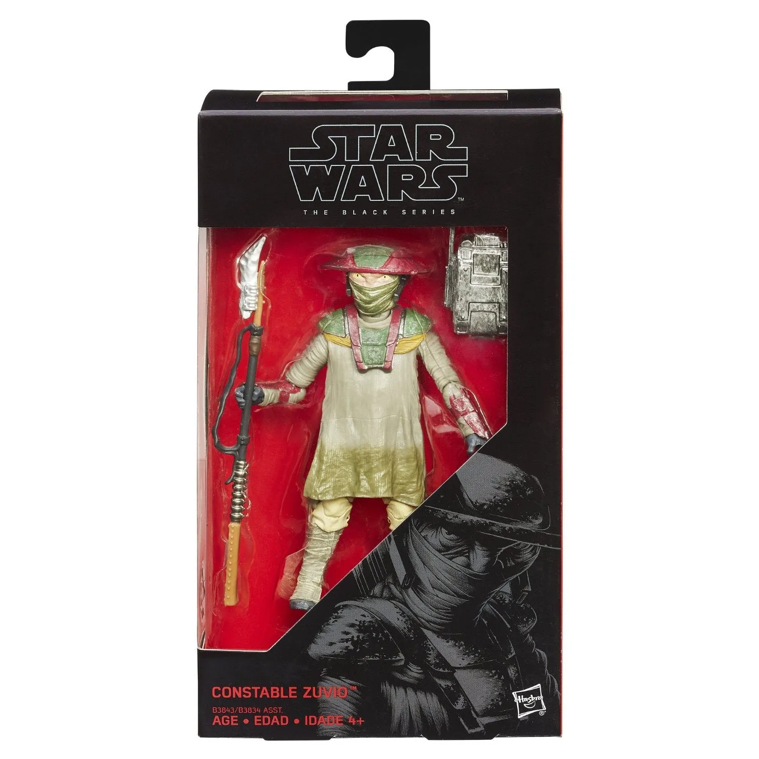 Hasbro Star Wars Black Series Force Awakens #09 Constable Zuvio 6 Inch Action Figure Superhero Statue