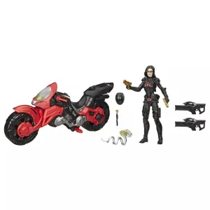 Retro Game Hasbro G.I. Joe Classified Series #13 Baroness with Cobra C.O.I.L Vehicle Action Figure