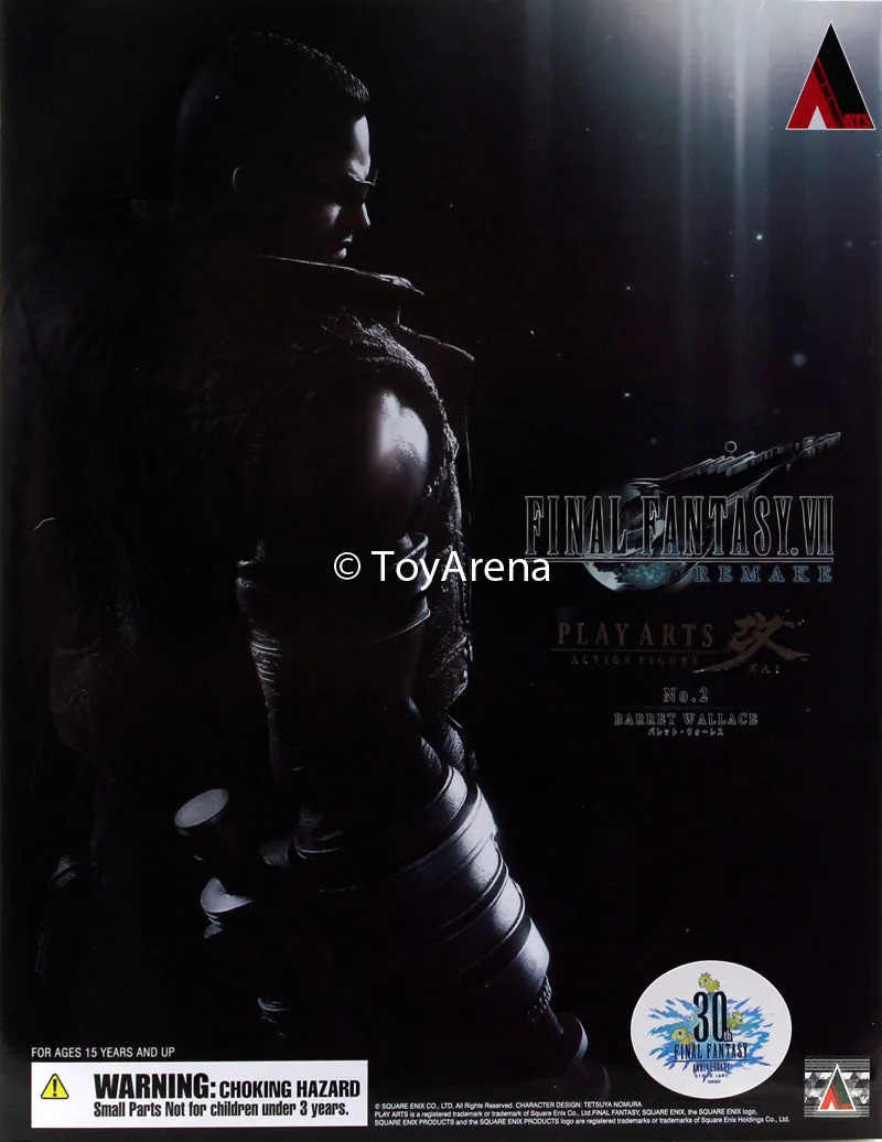 Gaming Goods Alternate Costume Final Fantasy VII Remake Barret Wallace Play Arts Kai Action Figure