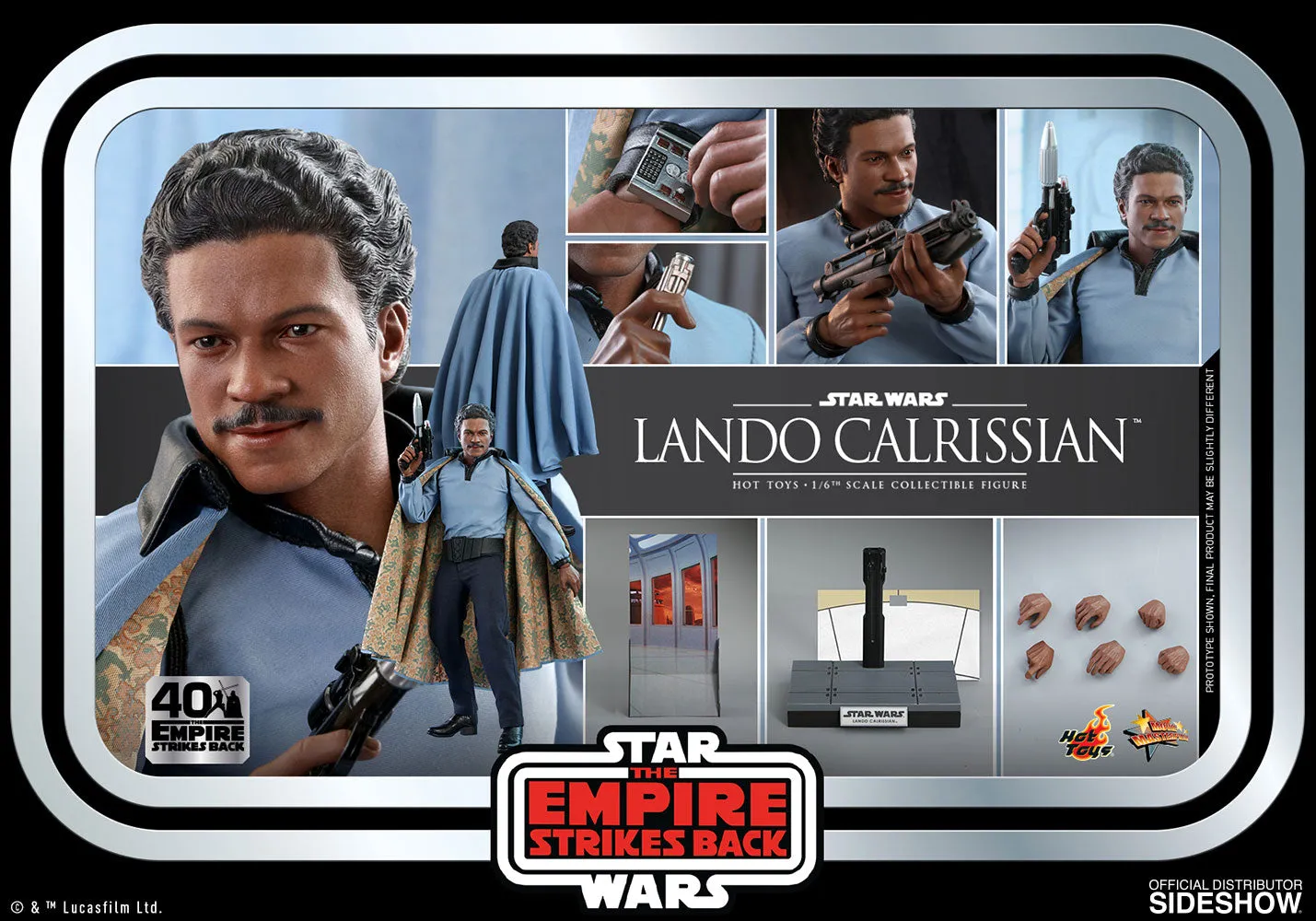 Anatomy Figure Premium Unit Hot Toys 1/6 Star Wars: Empire Strikes Back 40th Anniversary Lando Calrissian Sixth Scale MMS588