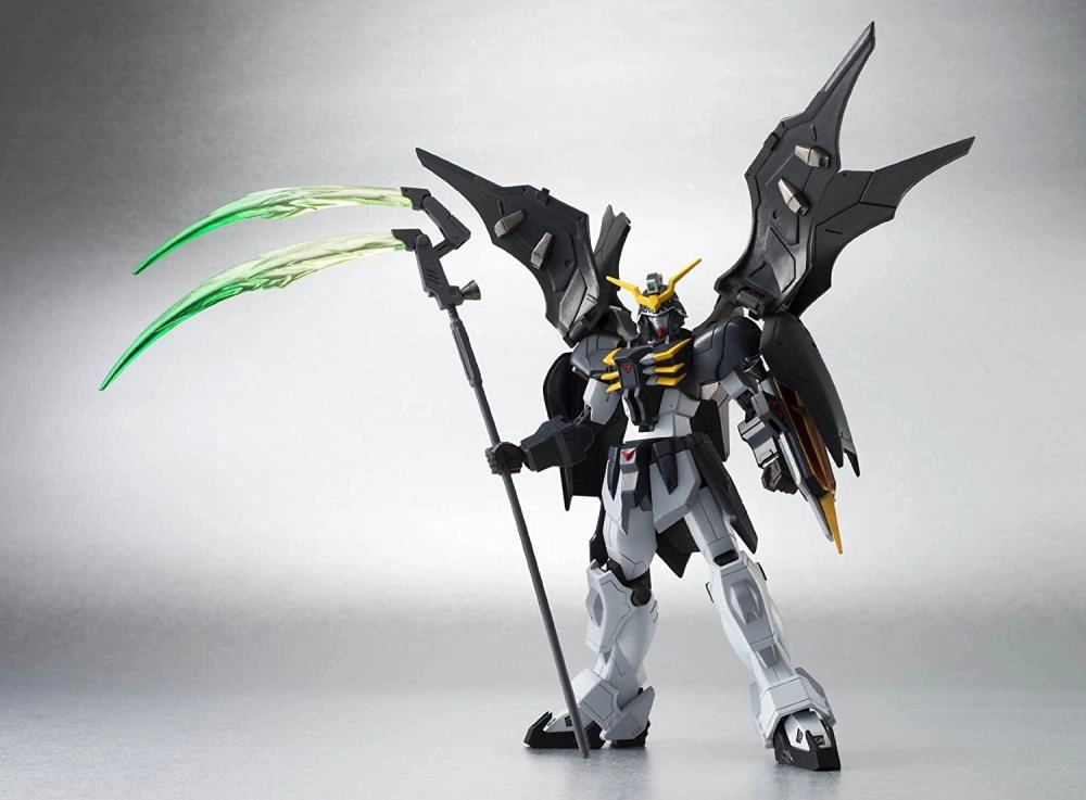 Bandai Metal Robot Spirits Gundam Wing XXXG-01D2 Deathscythe Hell Action Figure Standing Model Age Appropriate