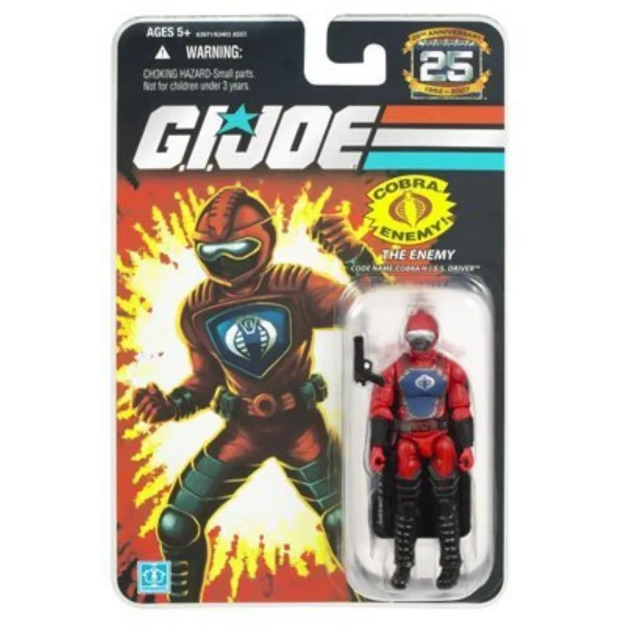 Articulated Figure G.I. Joe 25th Anniversary The Enemy Cobra H.I.S.S. Driver Action Figure