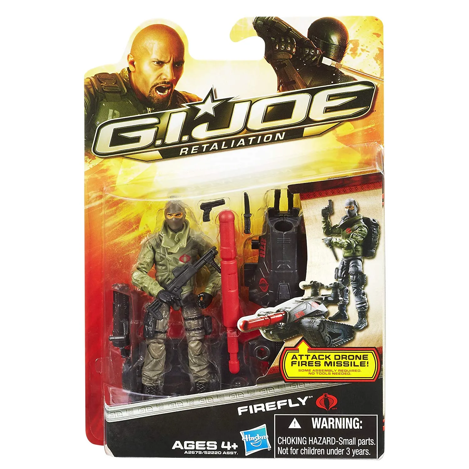 G.I. Joe Retaliation Firefly Action Figure Beginner Friendly Bookcase Display