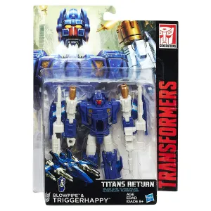 Spacecraft Model Transformers Generations Titans Return Deluxe Class Triggerhappy and Blowpipe Figure