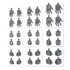 Robot Toy Gundam 1/144 Gunpla Option Parts Set 04 (Build Hands Round) Model Kit