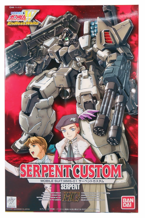 Construction Vehicle Anime Hero Gundam 1/100 HG Wing #7 Endless Waltz Serpent Custom Model Kit