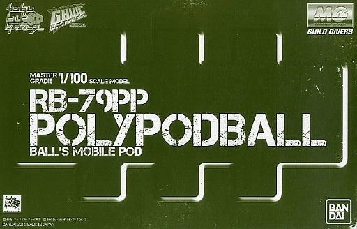 Gundam 1/100 MG Build Divers GBWC RB-79PP Polypodball Model Kit Exclusive Storage Solution Posable Replica