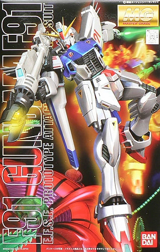 Gundam 1/100 MG F91 Gundam E.F.S.F. Prototype Attack Use Mobile Suit Model Kit Robot Statue