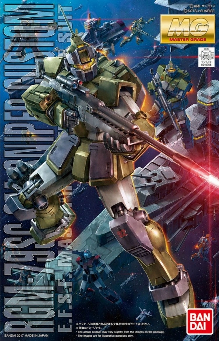 Desktop Decor Limited Statue Gundam 1/100 MG GM Sniper Custom Mobile Suit MSV Model Kit
