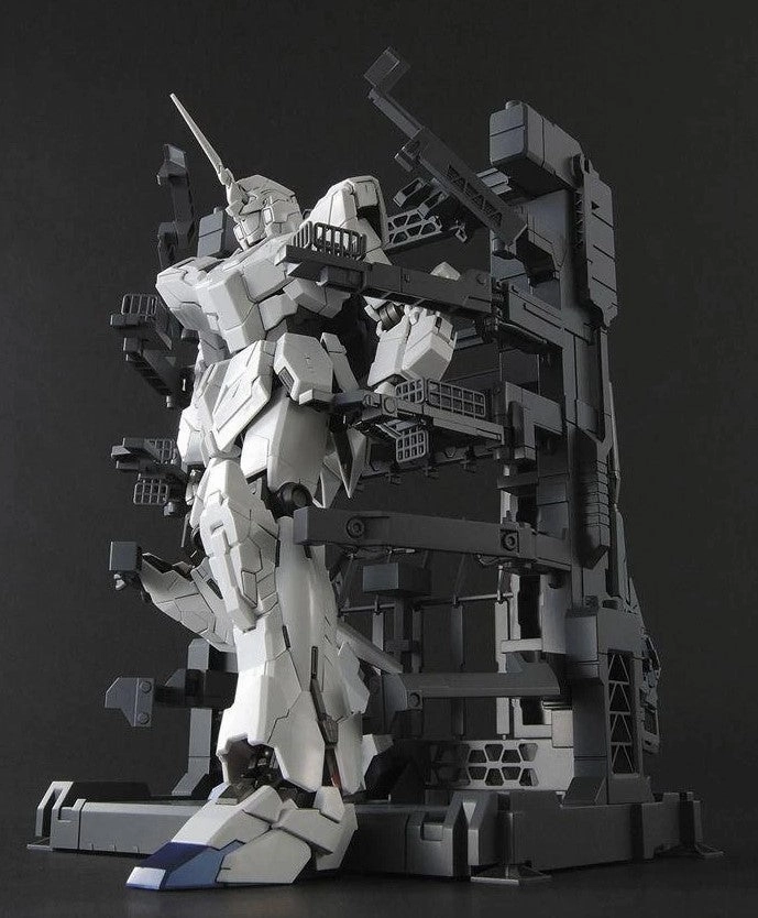 Gundam 1/100 MG Unicorn Gundam HD Color   MS Cage Model Kit Diverse Representation Designer Art
