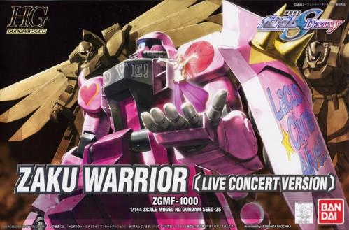 Gundam 1/144 HG Seed #25 Zaku Warrior Live Concert Version ZGMF-1000 Destiny Model Kit Photo Opportunity Ceiling Hung