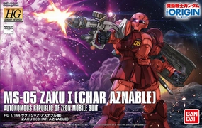 Gundam 1/144 HG The Origin #015 Zaku I [Char Aznable] (Battle of Mare Smythii) Model Kit Gaming Statue Asian Art