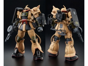 Gundam 1/144 HG The Origin MS-06D Zaku Desert Type Model Kit Exclusive Digital Sculpt