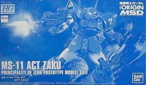 Online Forum Famous Painting Gundam 1/144 HG The Origin MS-11 Act Zaku Model Kit Bandai Exclusive